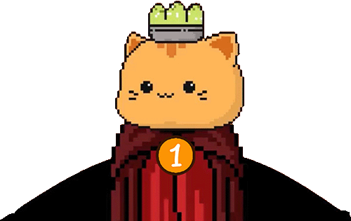 Pixel cat rocket